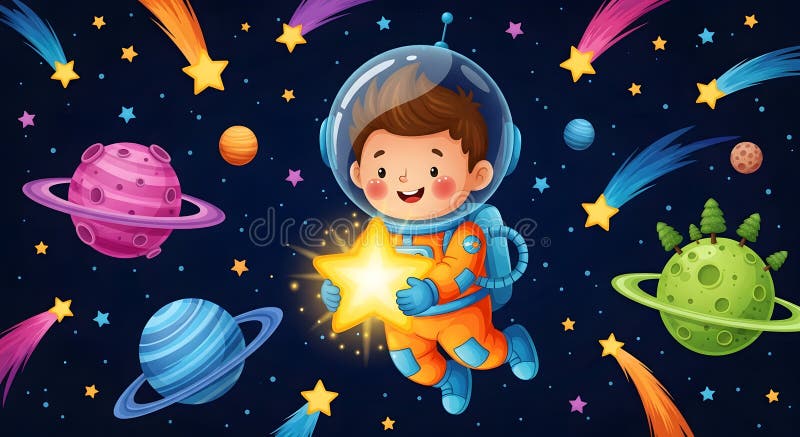 Space Explorers story illustration